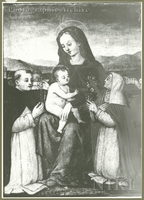 Madonna and Christ Child with Saint Dominic and Catherine of Siena