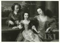 Hon, Thomas and Mrs Barrett-Lennard, later Lord and Lady Dacre, with Their Daughter Barbara Anne