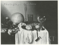 Still Life with a Nautilus Cup, a Salt Cellar and Other Objects on a Draped Table