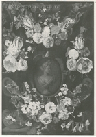 Garland of Flowers, Surrounding a Medaillon