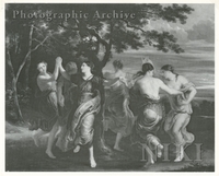 Nymphs Dancing Round a Tree Decorated with a Garland of Flowers