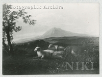 Italianate Landscape with a Flock at Sunset