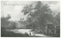 Country Landscape with Cottage and Farmers