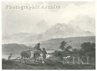 Italian Landscape with Herdsmen and Cattle