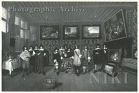 Group Portrait of Twelve Gentlemen in an Interior