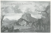 Rocky River Landscape with Figures in the Foreground
