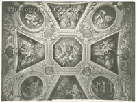 View of the Ceiling in Basilica Cattedrale of Faenza with the Story of Saint Charles Borromeo