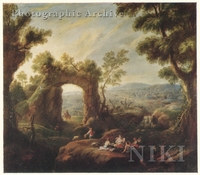 Arcadian Landscape with Figures