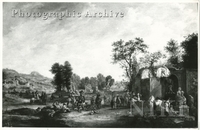 Italianate Landscape with a Hunting Party
