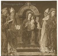 Madonna Enthroned with the Christ-child and Four Saints