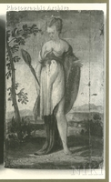 Allegorical Figure : [Woman Holding a Writing Tablet]