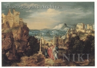Rocky Landscape with Christ on the Road to Emmaus