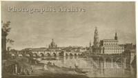 Dresden Seen from the Right Bank of the Elbe with the Augustus Bridge
