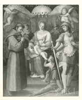 Virgin and Child with Saints Francis, Joseph?, Nicholas?, Michael and the Infant Saint John the Baptist