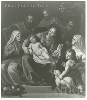 Adoration of the Christ Child by Mary and Joseph, Elisabeth, Shepherds and the Infant Saint John the Baptist