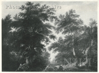 Forest Scene with Two Men