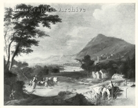 Southern Landscape with Horses by a River