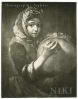 Girl Playing Tambourine