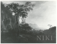 Italianate Landscape with a Herdsman on a Mountain Track