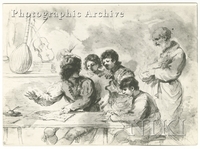 Four Youths Singing, Watched by an Old Man