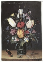 Flowers in a Vase with Insects