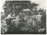 Landscape with Herdsmen and a Man Playing the Bagpipe