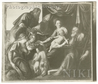 Holy Family with the Infant Saint John the Baptist, Saints Catherine, ?Augustine and ?Jerome