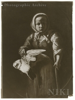 Young Girl with Dove and Crutch