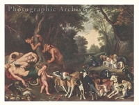 Diana and Her Nymphs Surprised by Satyrs