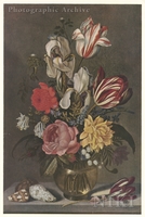 Flowers in a Glass Vase