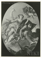 Father Time and an Allegorical Female Figure
