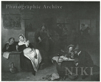 Interior of a Kitchen with an Old Woman, a Girl Spindling and Two Children