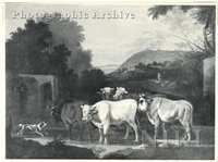 Cattle and Dog in a Landscape