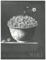 Still Life with a Bowl of Strawberries on a Ledg