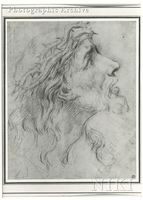 Study of the Head of Christ with Crown of Thorns