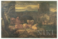 Landscape with a Town, a River and a Cattle Guardian