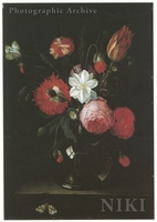 Flowers in a Glass Vase