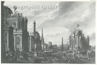 Capriccio of Classical Buildings with Numerous Figures in the Foreground