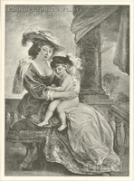 Portrait of Helena Fourment and Her Son Frans Rubens