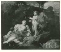 Cupid Playing the Harp, Three Nymphs and a Centaur Listening