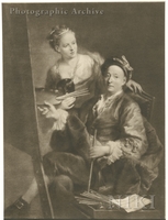 Self-portrait of the Artist with His Daughter