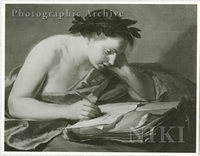 Girl (Muse) Transcribing from a Book