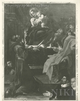 Madonna and Child, with Saint Joseph, Saint Francis and Two Donors