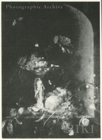 Still Life of Fruit and a Silver Cup in a Niche