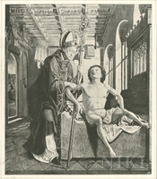Saint Wolfgang von Regensburg Healing a Sick Man