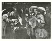 Card-playing Scene with a Lute Player