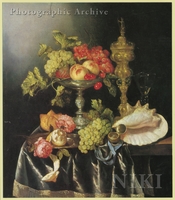 Still Life with Fruit, Shell, and a Watch