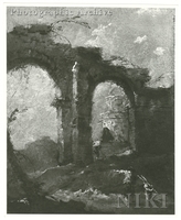 Capriccio with Ruined Arches and Dome on the Background