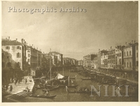 Grand Canal : Looking South-West from the Rialto Bridge to the Palazzo Foscari