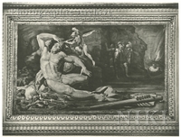 Ulysses Blinds Polyphemus with a Pointed Stake